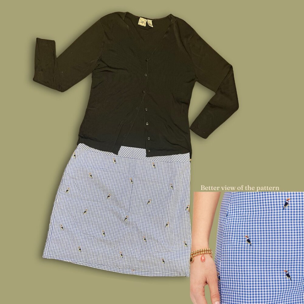 Talbots Gingham Skirt PETITE - Picture 3 of 3